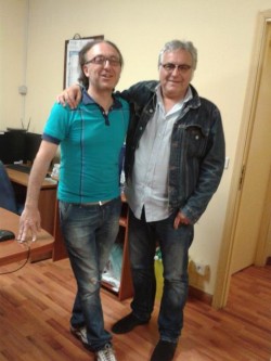 con il prof. Gino Astorina a scuola